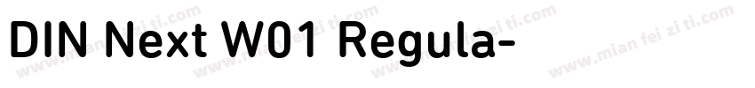DIN Next W01 Regula字体转换